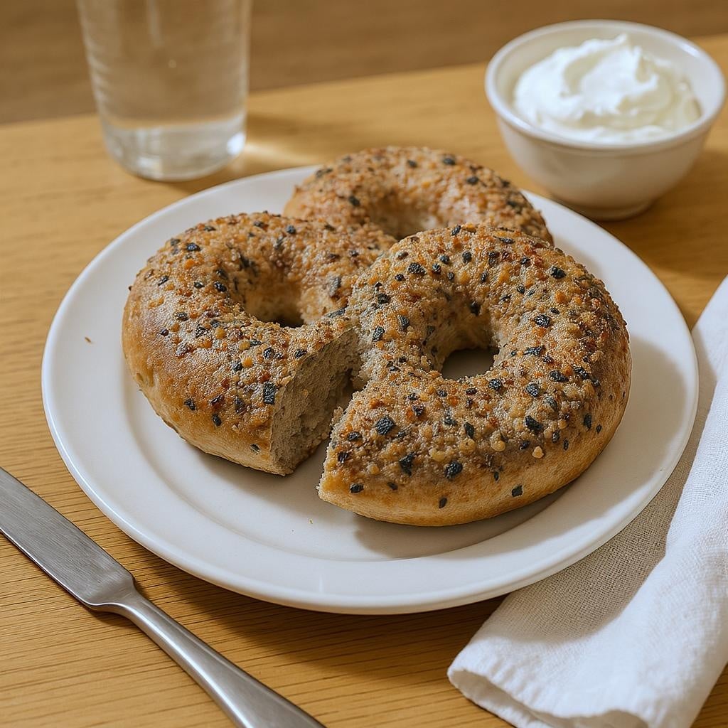 serving recipe protein bagels with cream cheese