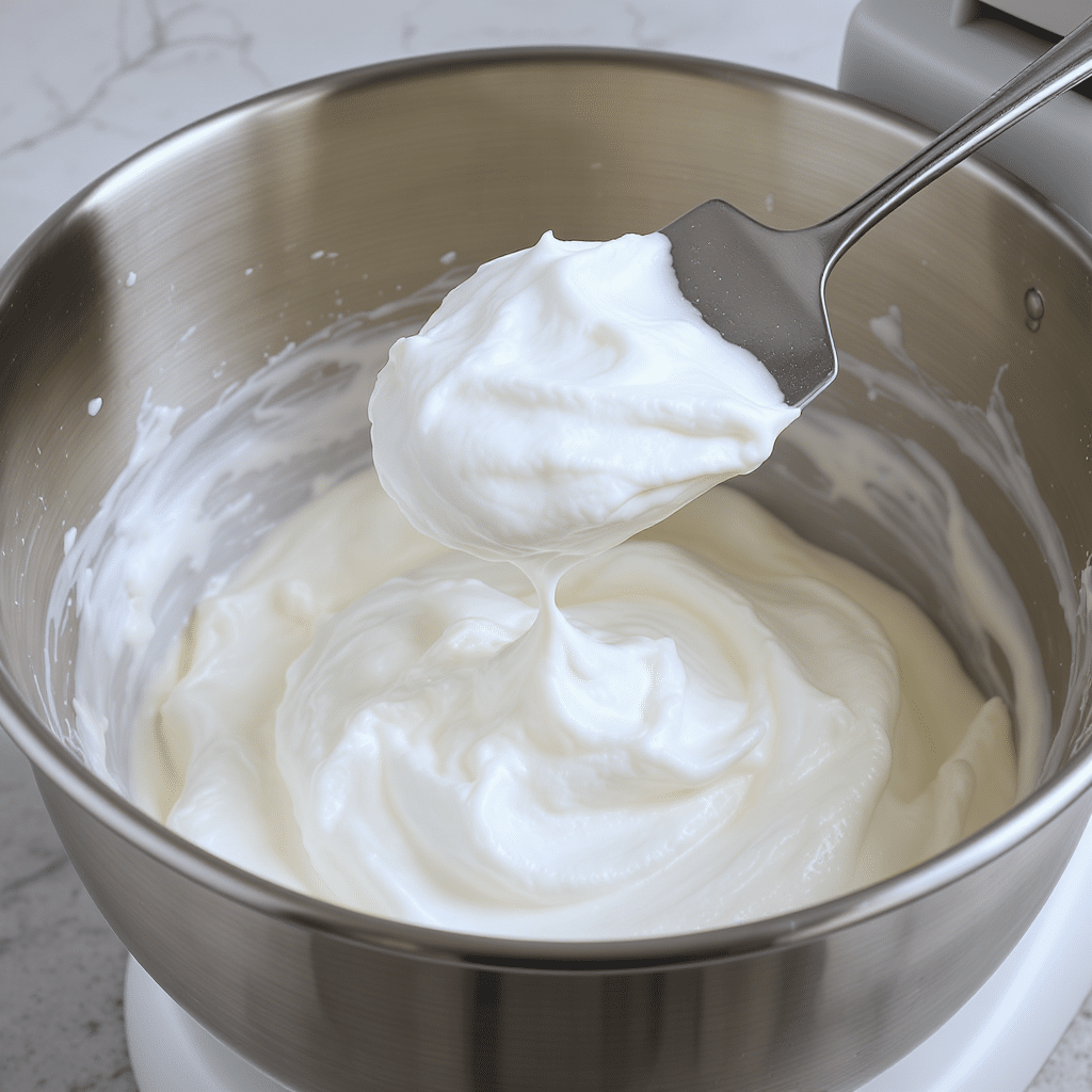 Stiff peak meringue for Pavlova