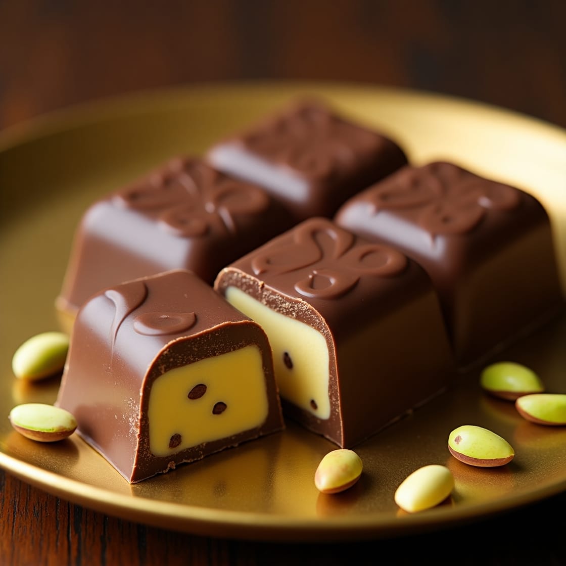 Ingredients for Dubai pistachio chocolate bar