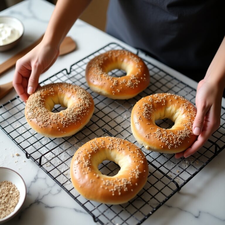 shaping dough for protein bagel recipe