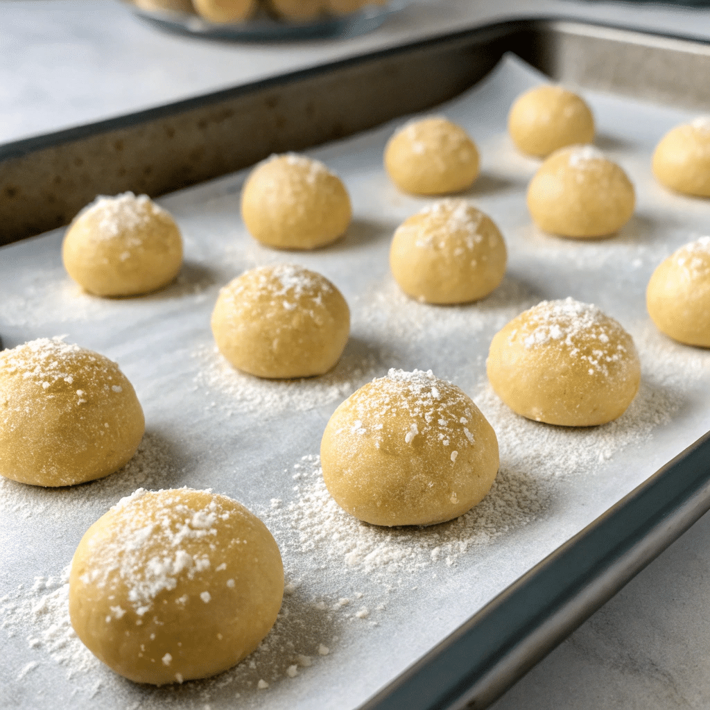 Rolling almond flour cookie dough