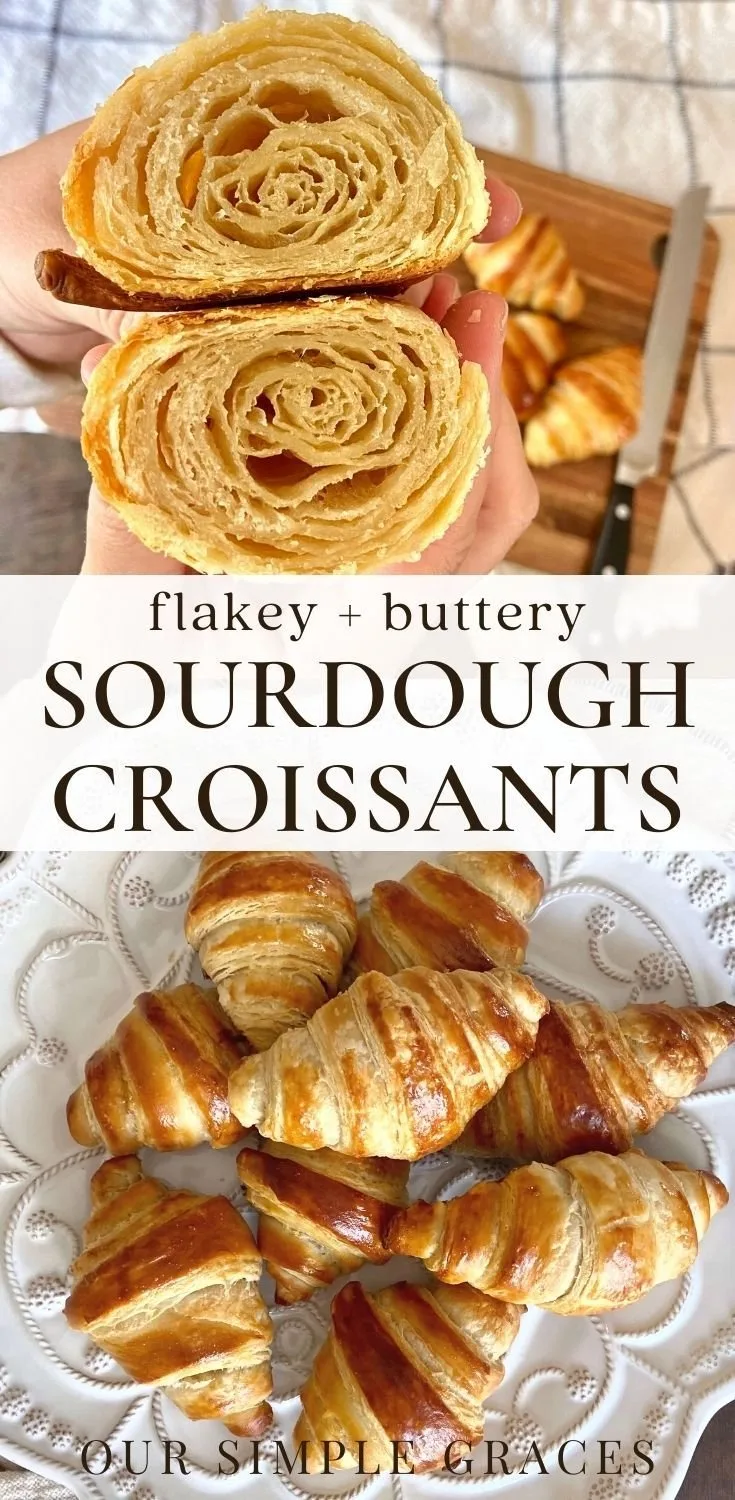 Sourdough Croissants made with Sourdough Starter 2 Sourdough Croissants made with Sourdough Starter