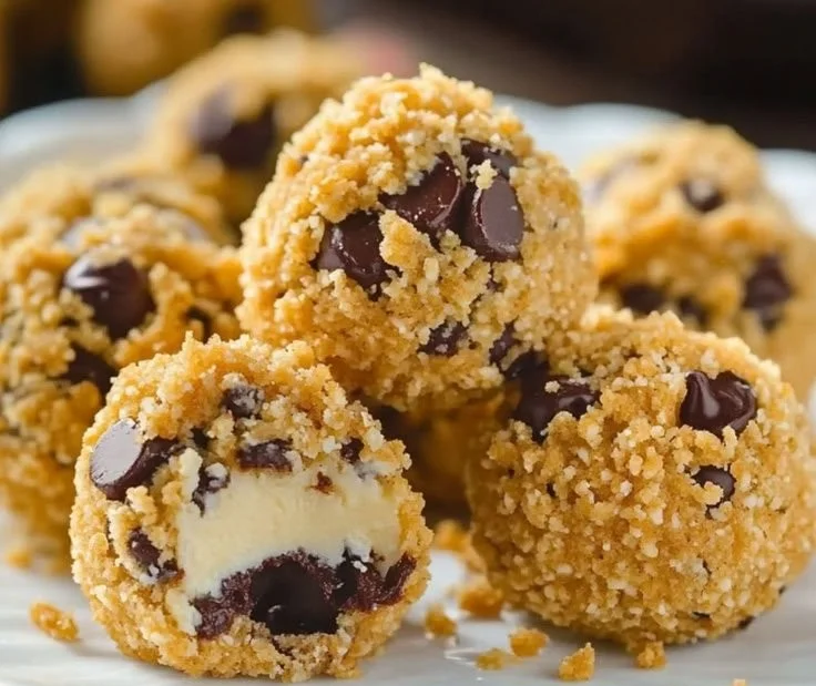 No-bake chocolate coconut balls made with graham crackers and coconut flakes