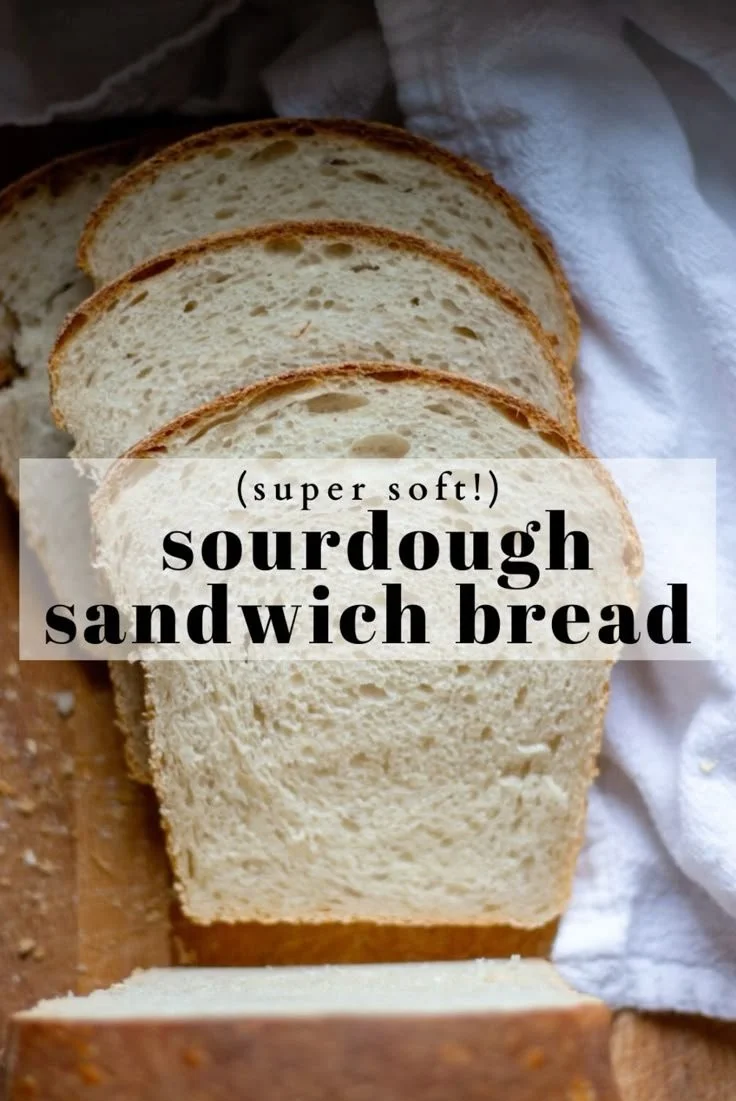 Deliciously soft sourdough sandwich bread fresh out of the oven.