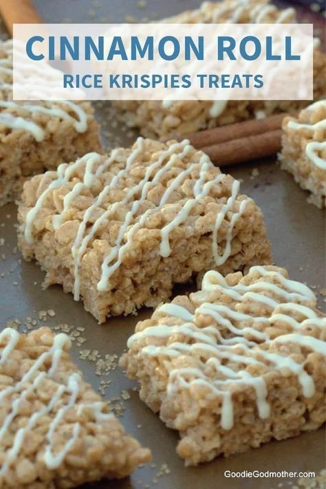 Cinnamon Roll Rice Krispie Treats 2 Cinnamon Roll Rice Krispie Treats