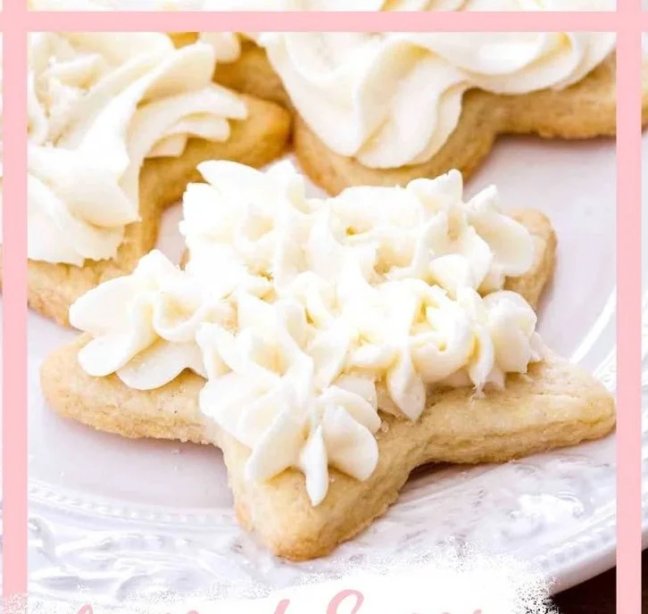 Easy Sugar Cookie Frosting (Vanilla Buttercream) 3 Easy vanilla buttercream sugar cookie frosting recipe