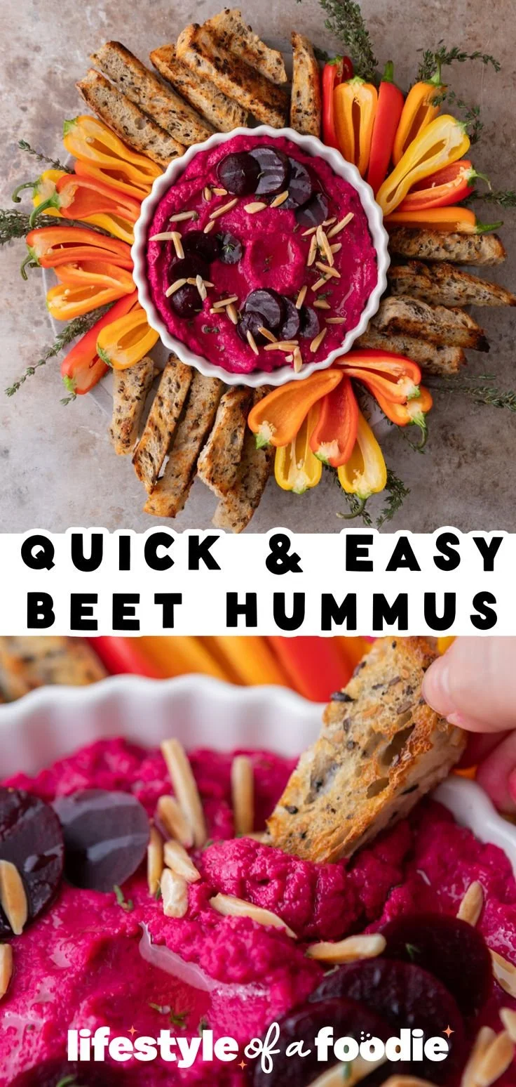 Fresh Beet Hummus 2 Fresh Beet Hummus
