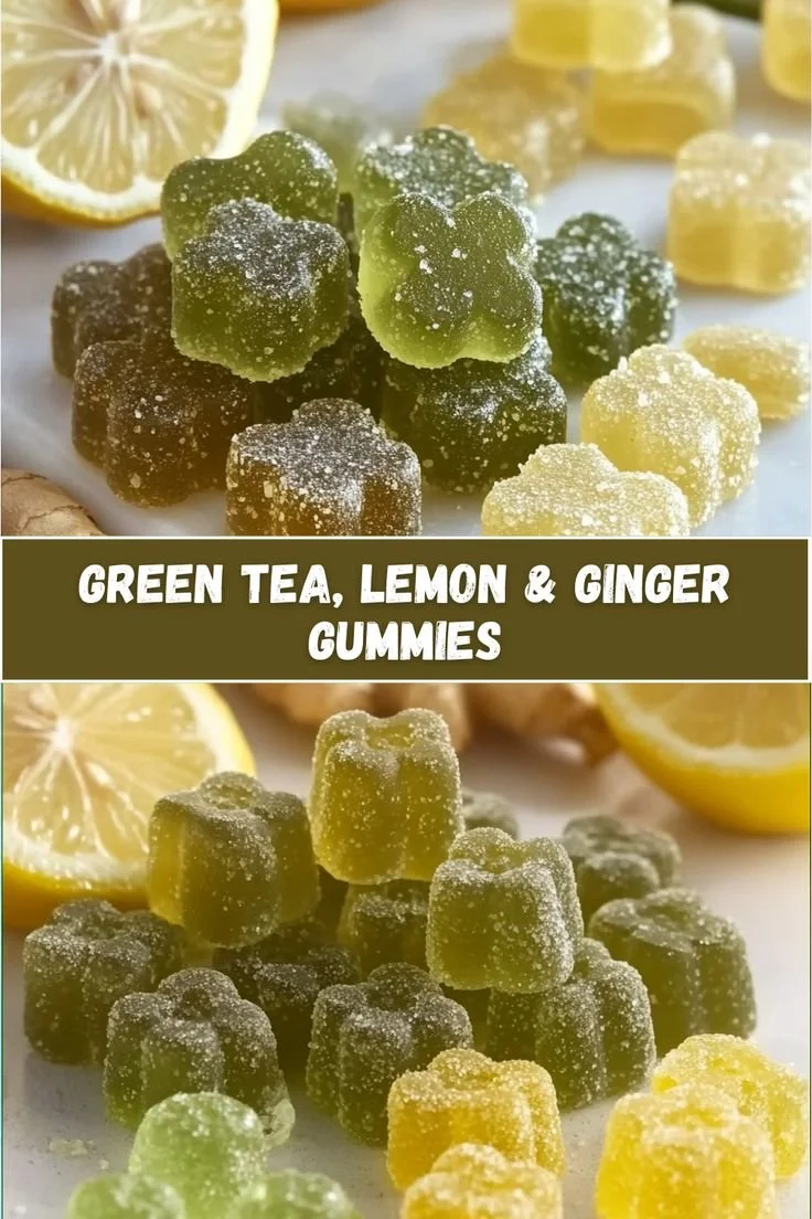 Green Tea, Lemon & Ginger Gummies 2 Green Tea, Lemon & Ginger Gummies
