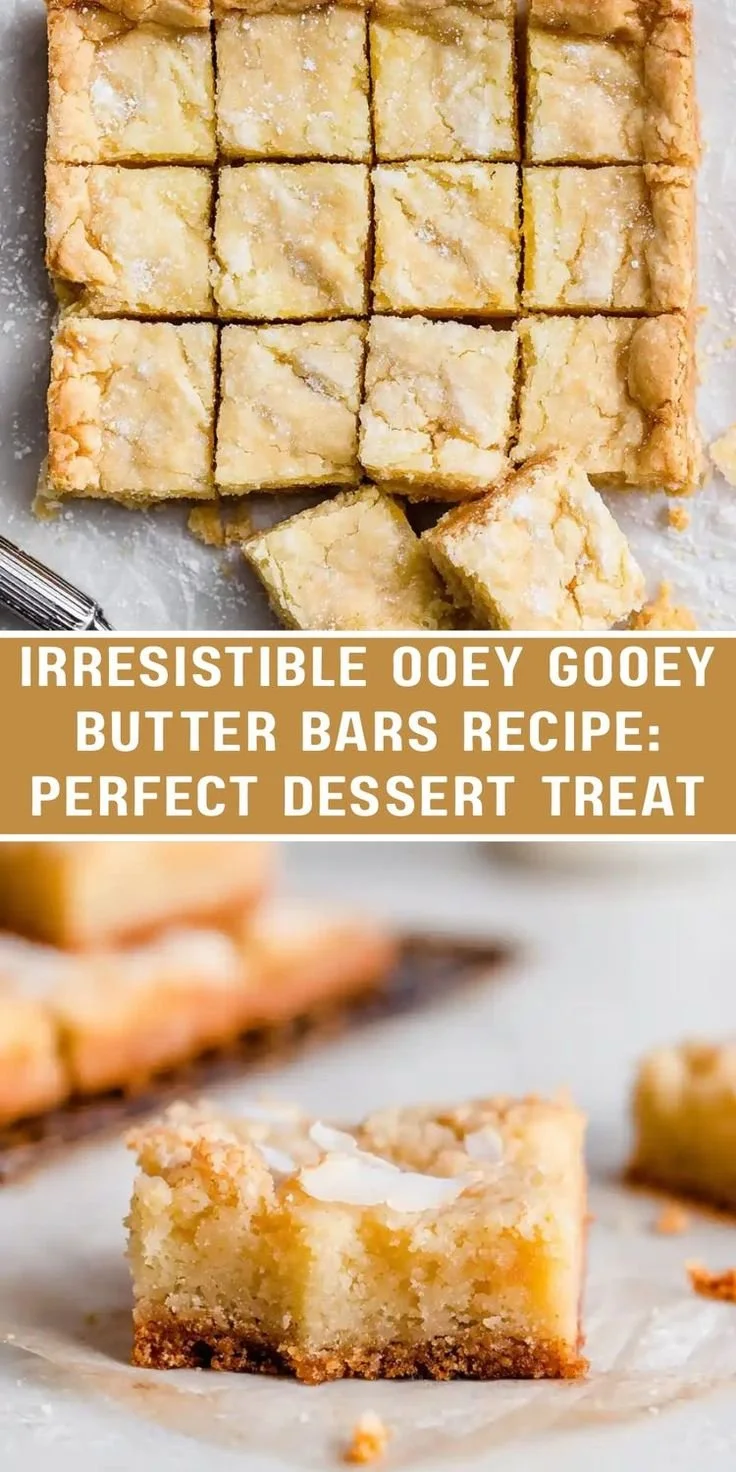 Ooey Gooey Butter Bars – Easy, Creamy & Irresistible