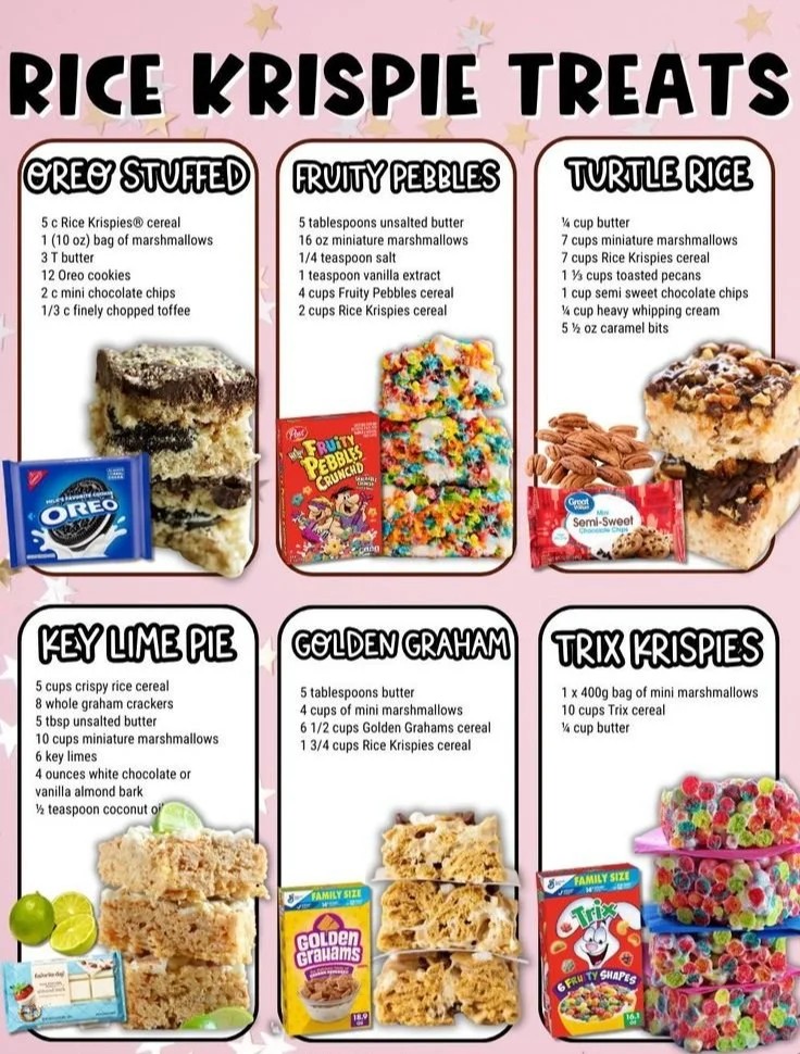 Rice Krispie Treats 3 Delicious homemade Rice Krispie Treats with marshmallows and butter.