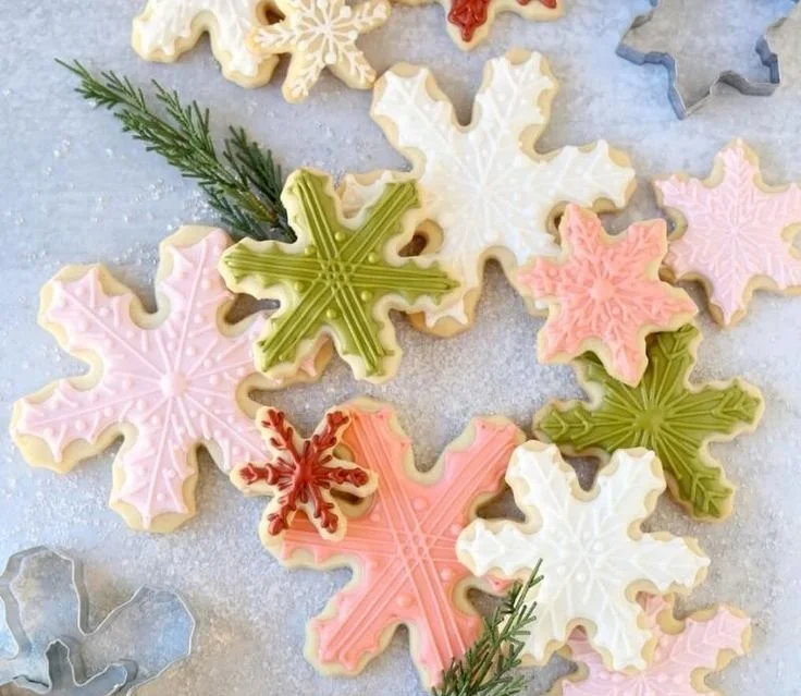 Delicious soft almond sugar cookies on a plate