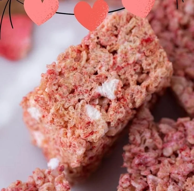 Strawberry Rice Krispy Treats 3 Delicious Strawberry Rice Krispy Treats with a fruity twist on a classic recipe.
