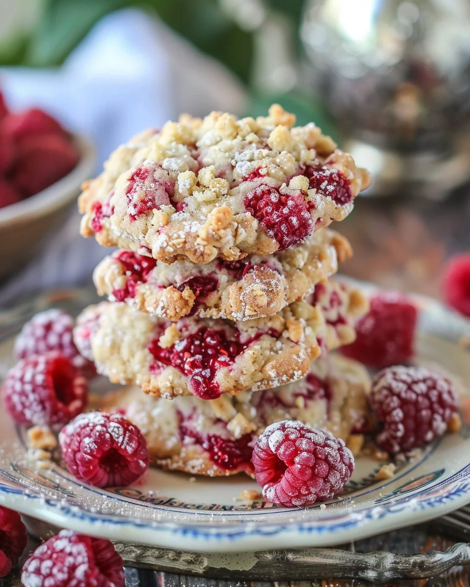 Buttery Raspberry Crumble Cookies 2 Buttery Raspberry Crumble Cookies